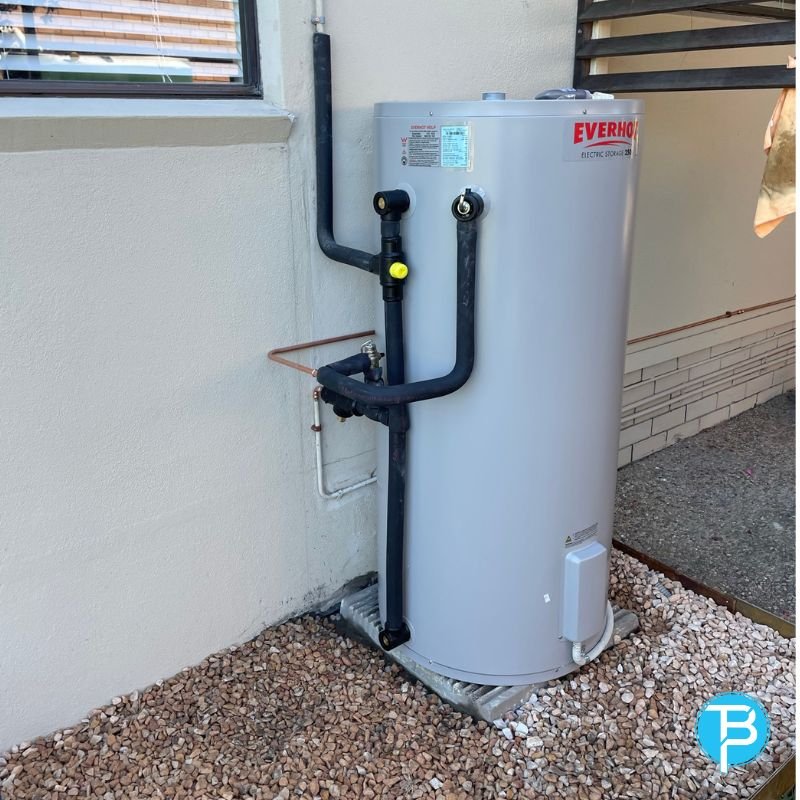 Newly installed hot water system